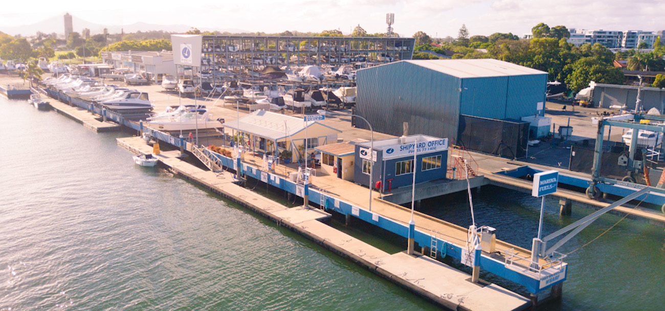 Aerial shot - Runaway Bay Marina
